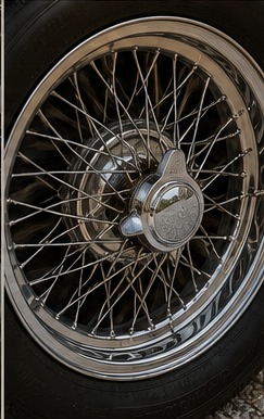 Speichenrad als Detailbild